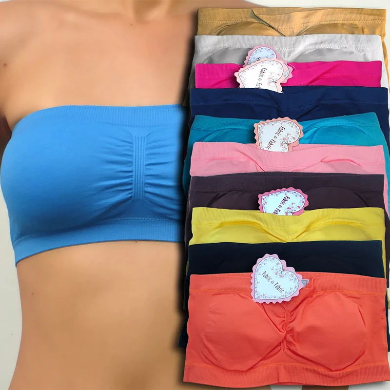 Lencería Sexy de encaje para mujer, Top de tubo sin costuras, sujetador Bandeau transpirable sin tirantes, ropa interior sin almohadilla, ropa interior para dormir, Sujetador deportivo