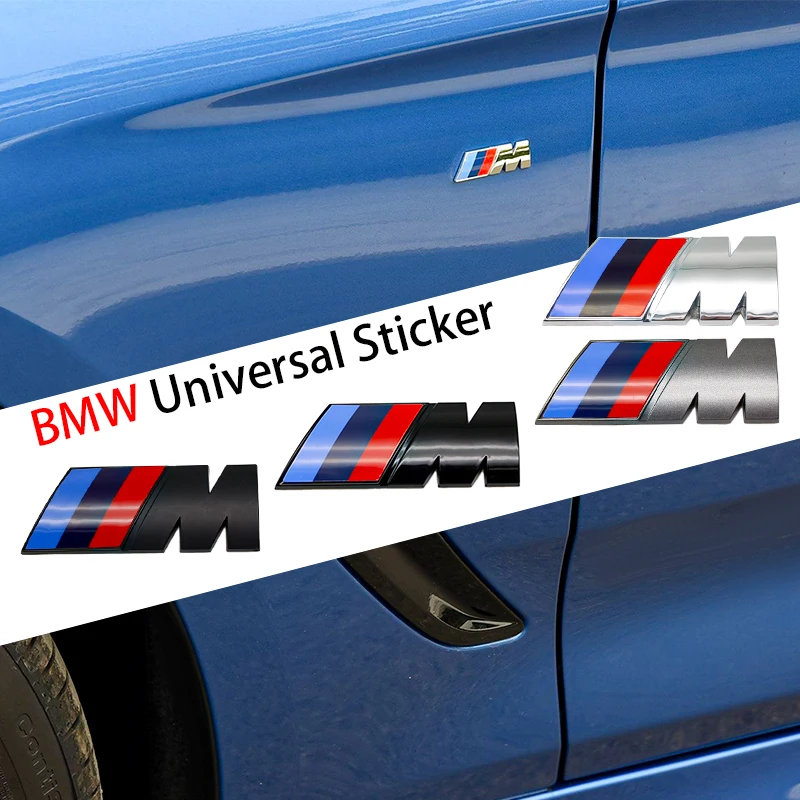 Emblema Lateral de Para-lama ABS, Adesivo de Logotipo M para Porta-Malas Traseiro, Acessórios para BMW M3 M5 M6 X2 X3 F30 F20 E36 E34 X6 E46 E90 G20 G30