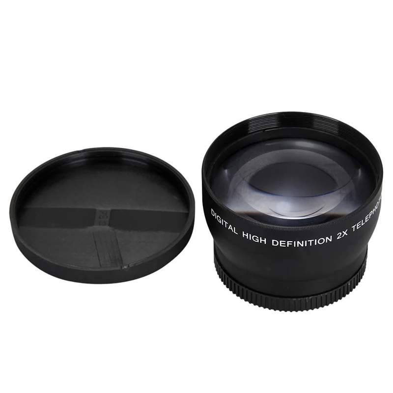 52mm 2X Magnification Telephoto Lens for Nikon AF-S 18-55mm 55-200mm Lens Camera HOT