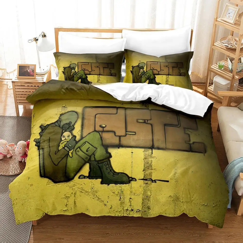 New Game Half Life Bedding Set Single Twin Full Queen King Size Bed Set Adult Kid Bedroom Duvet cover Sets Anime Bed Sheet Set