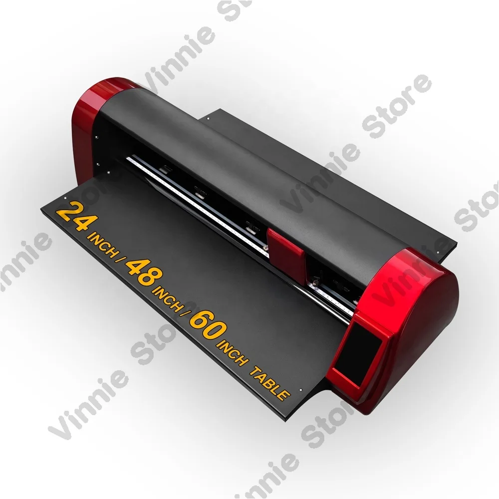 

24-дюймовый двухголовочный виниловый плоттер для резки по заводской цене с программным обеспечением и драйвером шагового двигателя