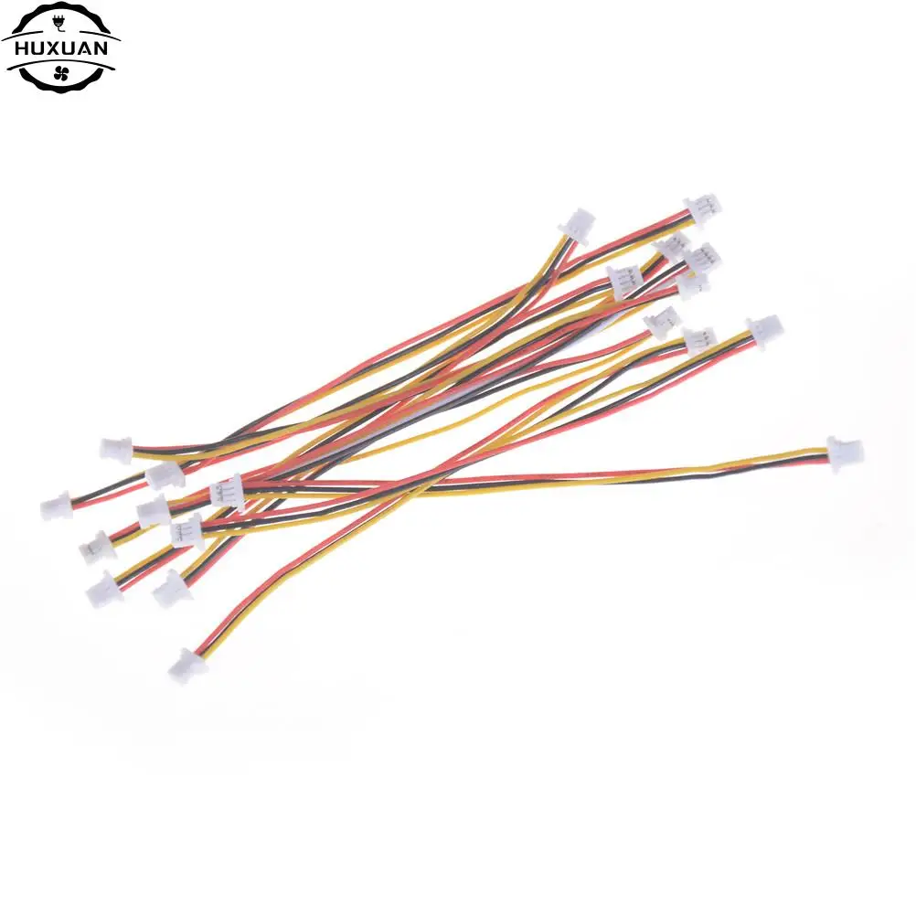 High Quality 10X Mini Micro SH 1.0mm 3-Pin JST Double Connector Plug Wires Cables 100MM