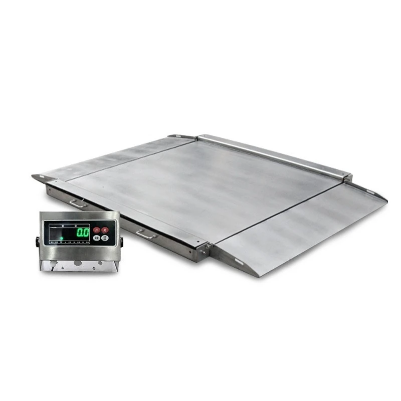 

304 stainless steel anti-corrosion thickened double-layer floor scale 3 tons anti-shake small electronic scale