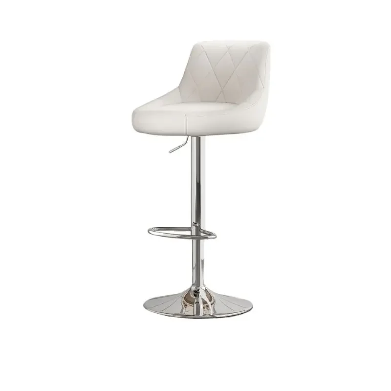 

White Swivel High Bar Chairs Nordic Counter Luxury Modern Throne Bar Chair Vanity Office Adjustable Sillas Bar Furniture