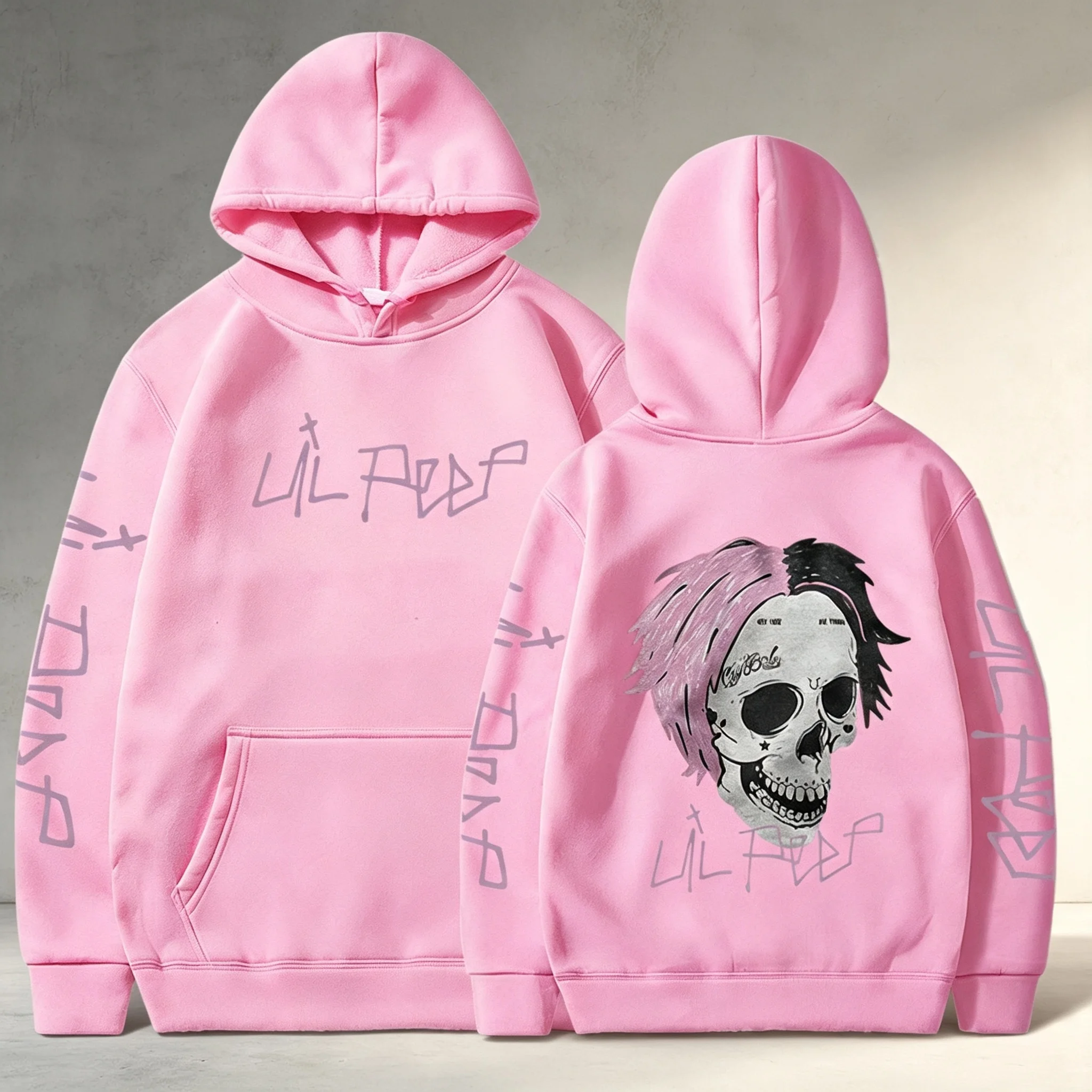 Rapper Lil Peep Cry Baby Hoodies Herrenbekleidung Mode Vintage Hip Hop Oversized Sweatshirts Gothic Harajuku Pullover Streetwear – Detail 17