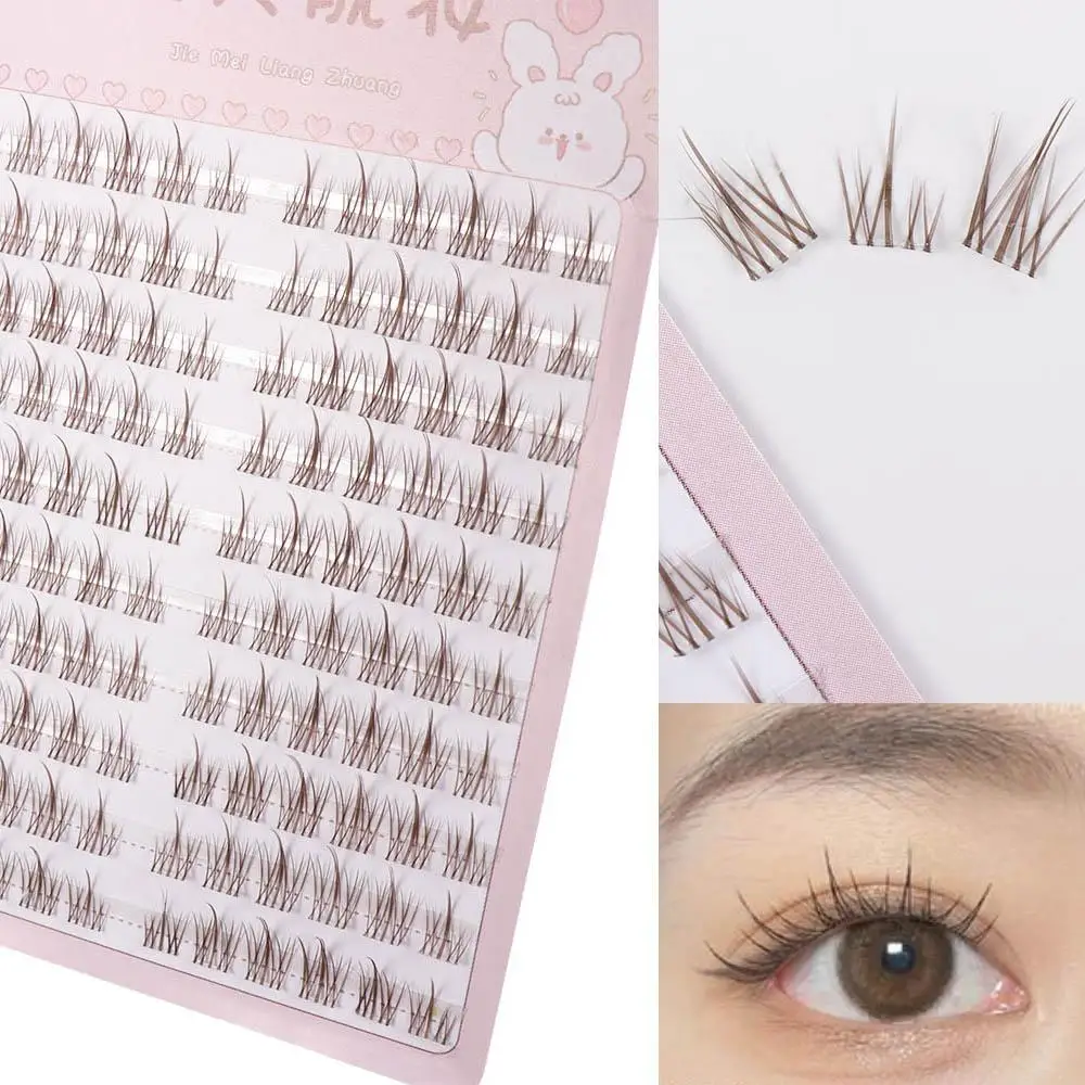 3D Sunflower False Eyelashes Fashion Reusable Pure Caramel Brown Eyelash Simulation Natural Sun Flower False Eyelash Trilogy