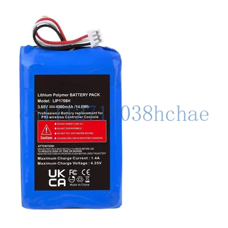 For Sony PS5 Controller Charging Battery Ultra Large Capacity 4000 mAh PS5 Controller Built-in Battery