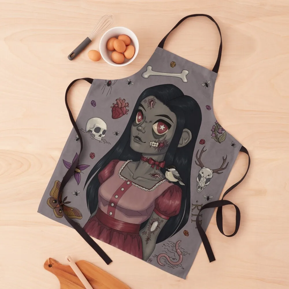 

Zombie Girl Apron Woman Kitchen Kitchen And Household Goods Teacher chefs Apron