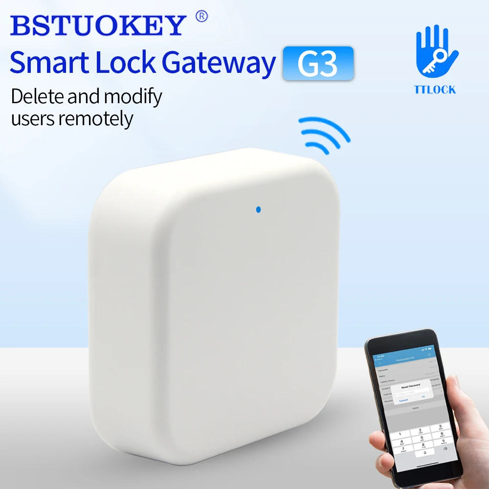 RJ45 wi-fi Gateway G3 con Bluetooth TTlock APP teléfono Bloqueo de Control remoto desbloqueo de red convertidor remoto para cerradura inteligente