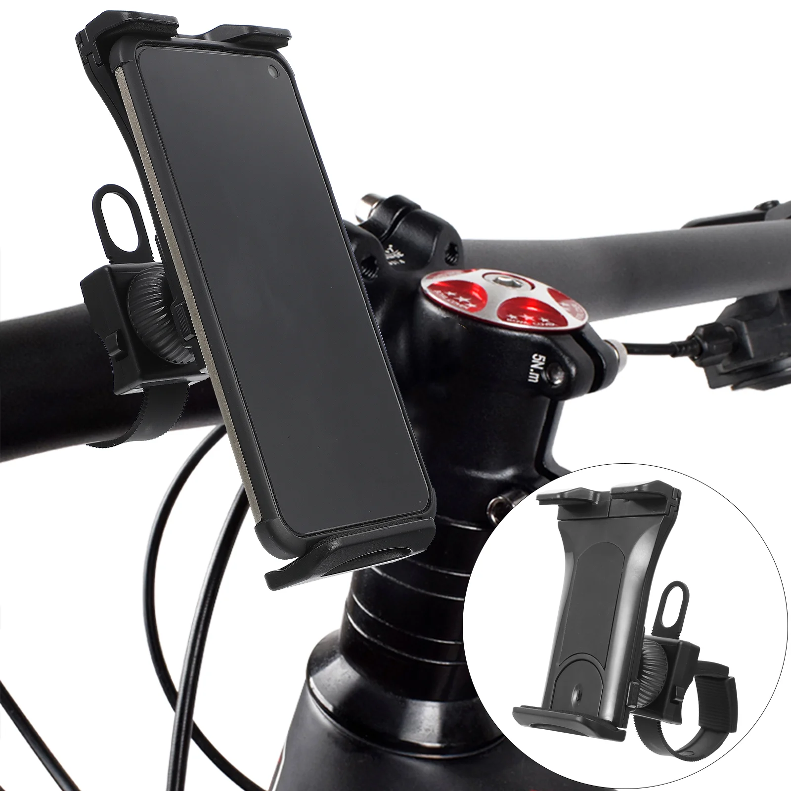 

Bike Tablet Clamp Scooter Phone Mount Stroller Phone Clamp Rotatable Phone Rack Treadmill Tablet Mount