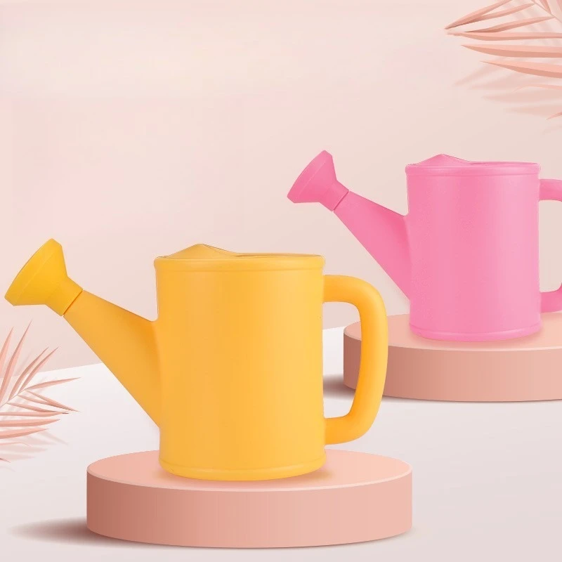 700ML Lightweight Plastic Watering Can For Kids Fresh Green Small Sprinkling Pot Garden Flower Plant Water Tool