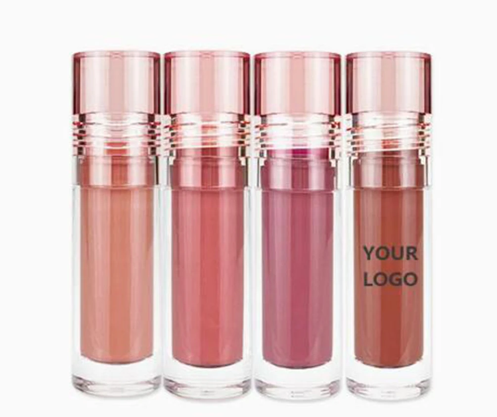 4ml ฉลากส่วนตัว 4 สี Liquid Blush โลโก้ที่กําหนดเอง Pigment Blusher Lip GLOSS และอายแชโดว์ 3 in 1 BULK Matte แต่งหน้ายาวนาน