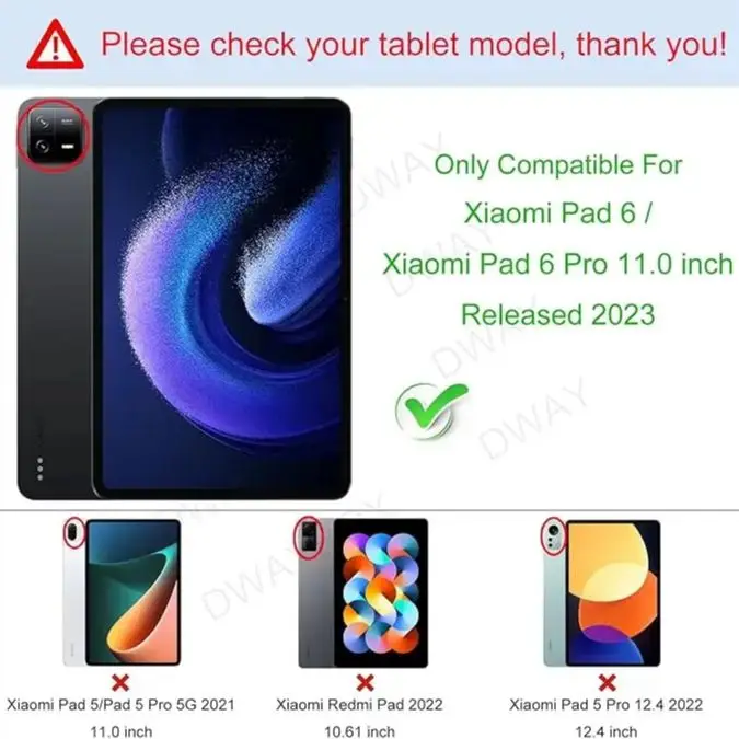Case for Xiaomi Pad 6 Pro/Pad 6 11'' 2023, Folding Folio Ultra-Thin PU Leather Stand Case Cover for Xiaomi Pad 6 Pro/Pad 6 11''