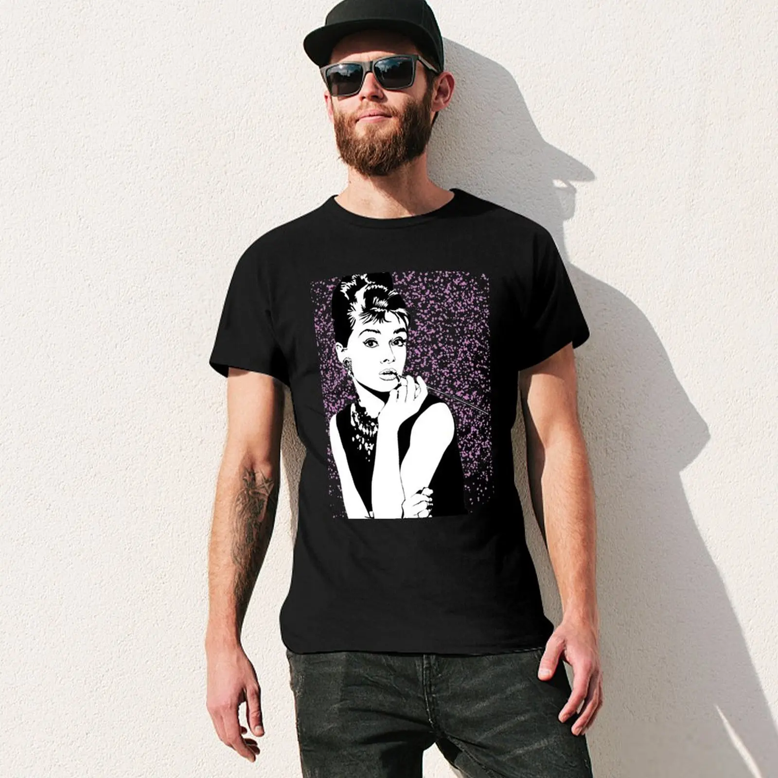 Audrey Hepburn T-Shirt Blouse vintage t shirts vintage anime shirt oversizeds graphic tees for men 3