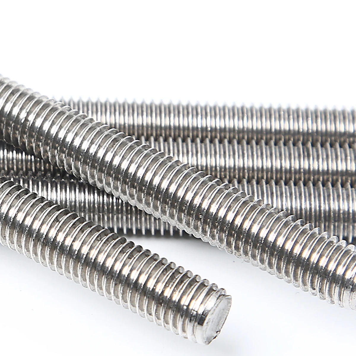 1PCS 304 Stainless Steel Threaded Rod Full-Thread Bar Outer Diameter M6 M8 M10 Length 30mm To 190mm