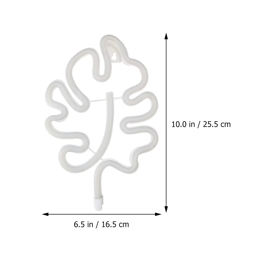 LED Monstera Shaped Neon Night Light USB Or Powered Nordic Style Night Lamp Bedside Table Light Festival Decor