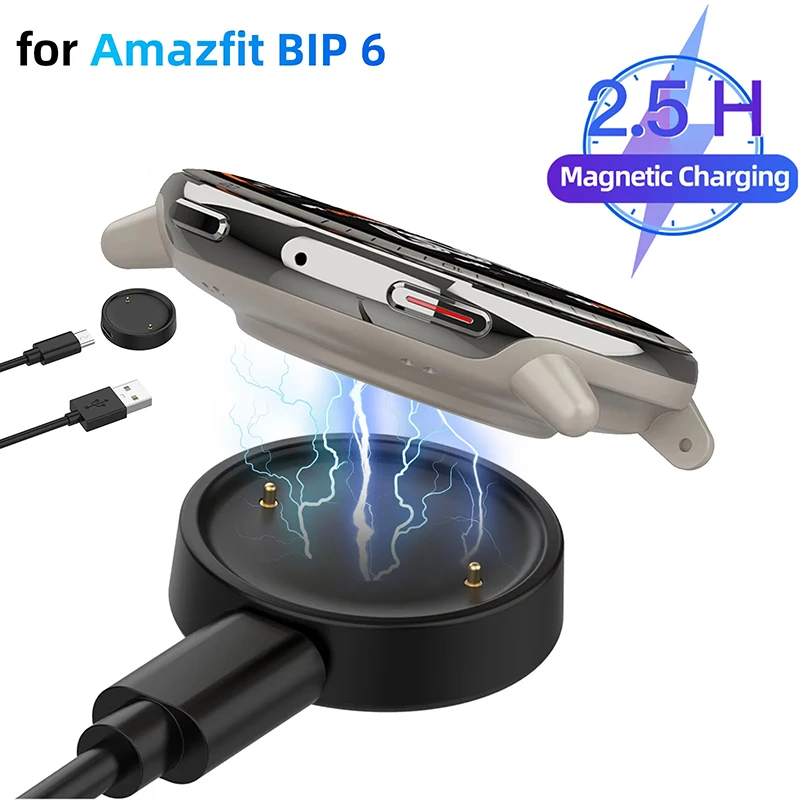 For Amazfit Active 2 Charging Cradle Replacement Dock For Amazfit Bip 6 Accessories Charging Cradle Dock Magnetic Charge Cord