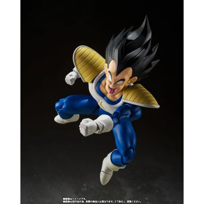 Bandai genuíno s.h. figuarts anime figura dragon ball z vegeta-24000 força de combate-140mm figura de ação brinquedos para meninos crianças presente