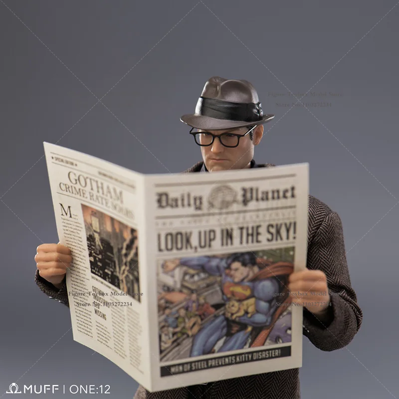 1/12 Metropoilos Protector hombre figura de acción Clark Kent Comic superhéroe delicado 6 pulgadas azul/caqui tela MUFF JUGUETES soldado