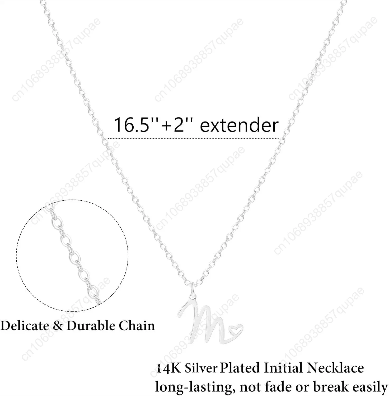 Начальные ожерелья для женщин, изящное ожерелье с подвеской в виде буквы из 14-каратного золота/серебра, модные простые милые ожерелья с монограммой имени