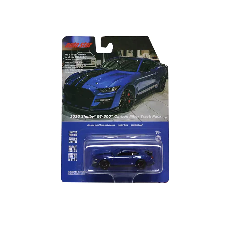 Auto World AW 1/64 Proportion New Style Shelby Gt-500 Grannas Racing Series Diecast Model  Alloy Car Child Christmas Gift