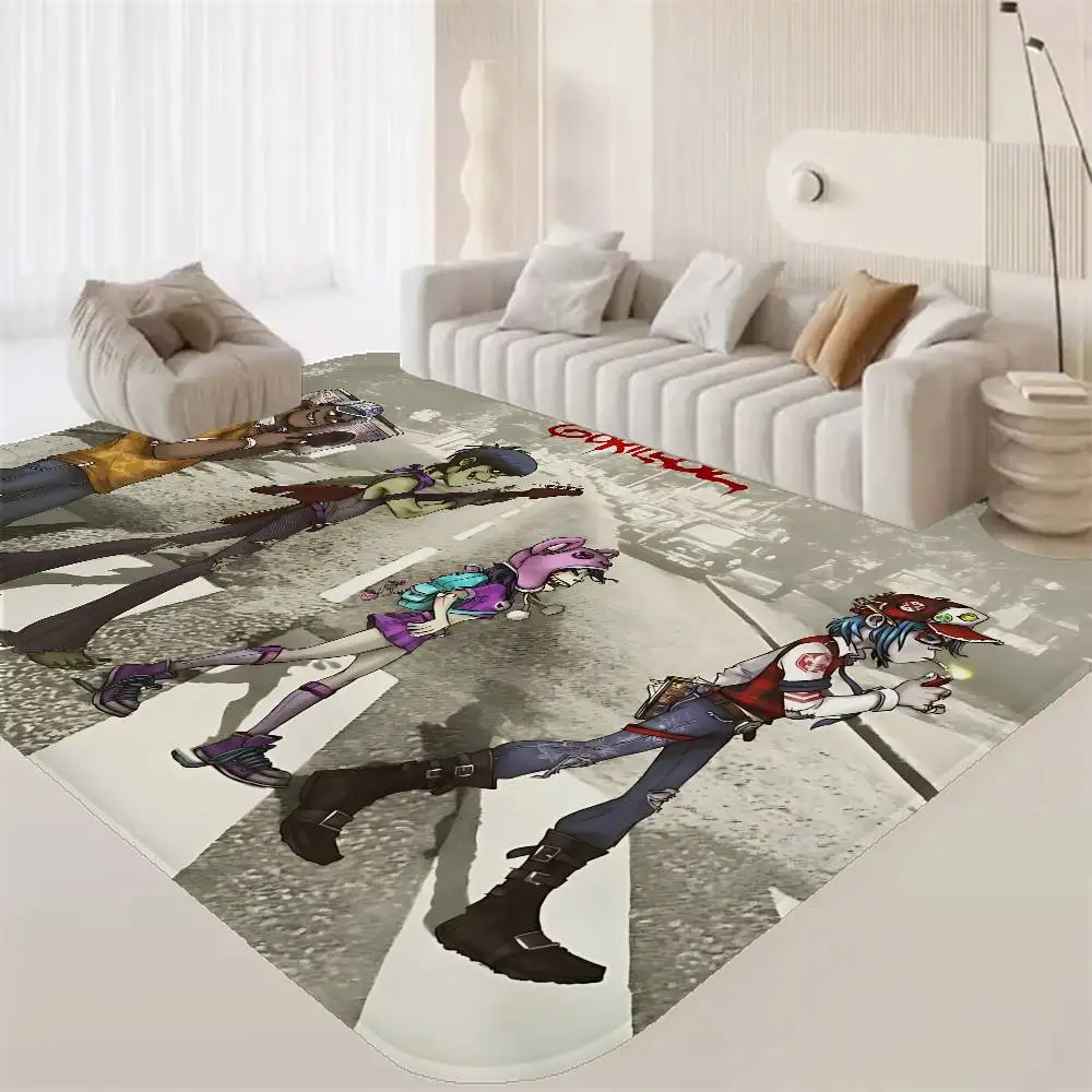 Music Cool Band G-gorillaz Room Mats Retro Multiple Choice Living Room Kitchen Rug Non-Slip Welcome Rug