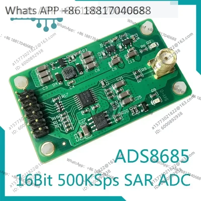 ADS8685 16Bit 500Ksps SAR ADC Module for Single Bipolar 2.56V to 12V Input Range with 288V Isolation