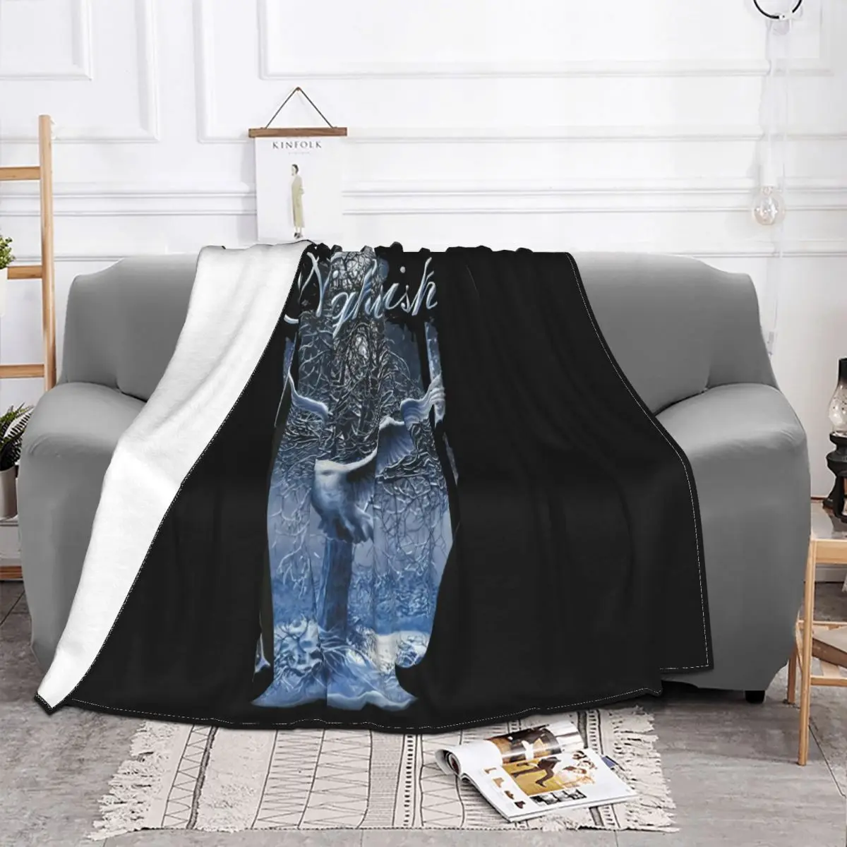 Nightwish Band 1 Black New Rock Rock Band Men S Short Personalized Creative Design Pattern Throw Blanket