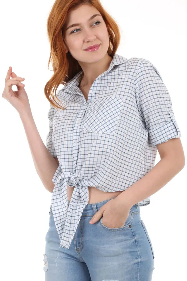 TEK CEPLİ BAĞLAMALI SHIRT 2021 Spring autumn women's shirt blouse street shirt new simple office lady long sleeve blouse