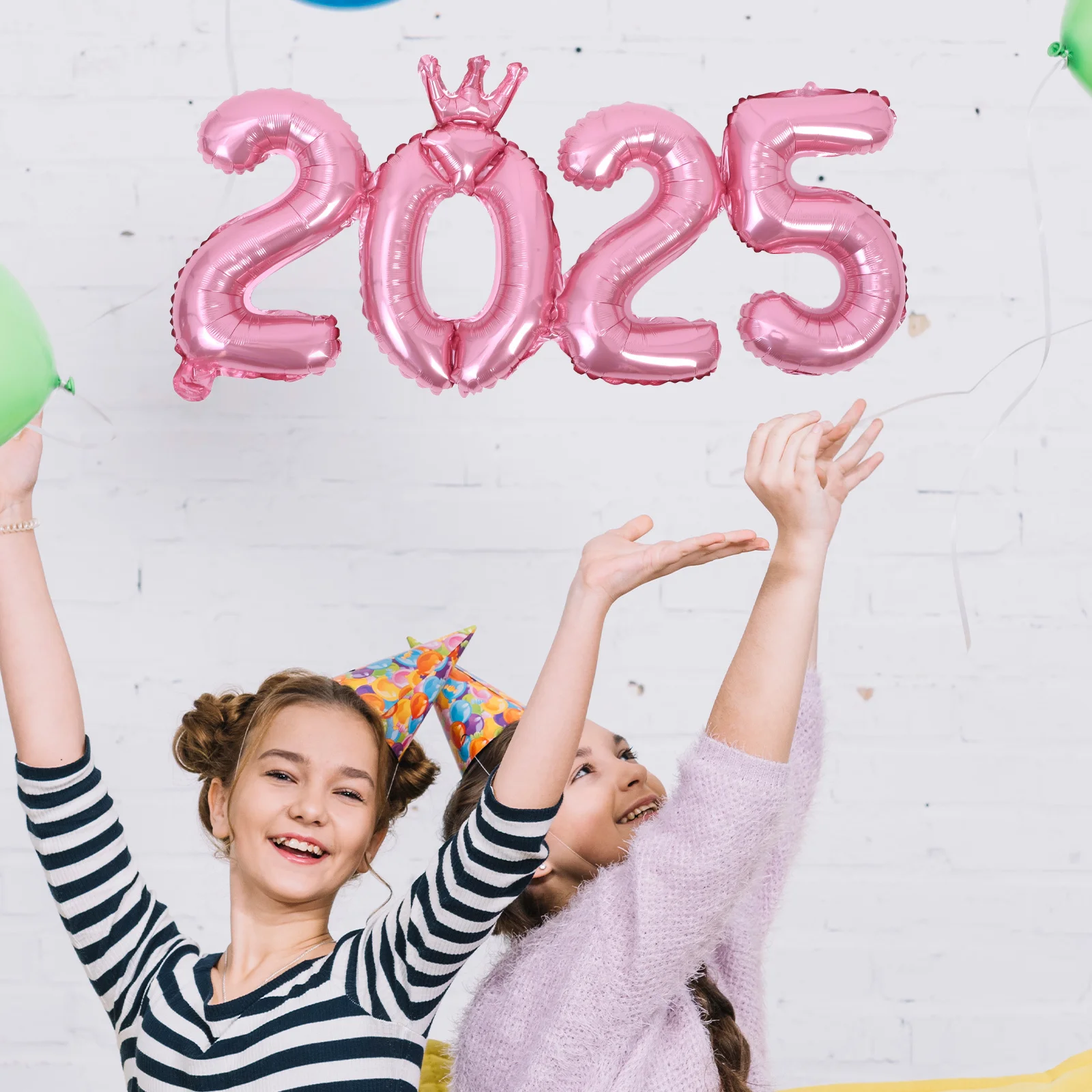 

Large 2025 Foil Number Balloons Metallic Happy New Year Party Supplies Decorations Home Hotel New Years Eve Celebration