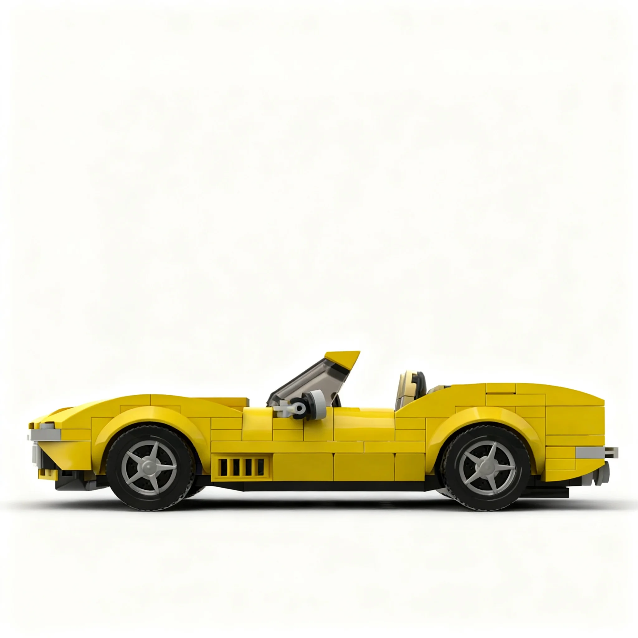 307pcs MOC City Champions Corvette C3 Stingray Spider Inspider Model Building Blocks Christmas Gift 3D Craft Brick Education