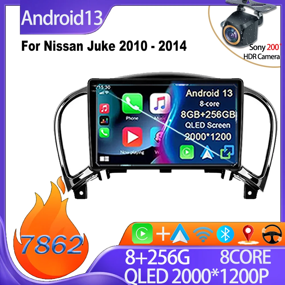 

Android Radio Wifi Carplay For Nissan Juke 2010 - 2014 Car Radio Player Bluetooth Multimedia Player No 2din DVD GPS Navigation