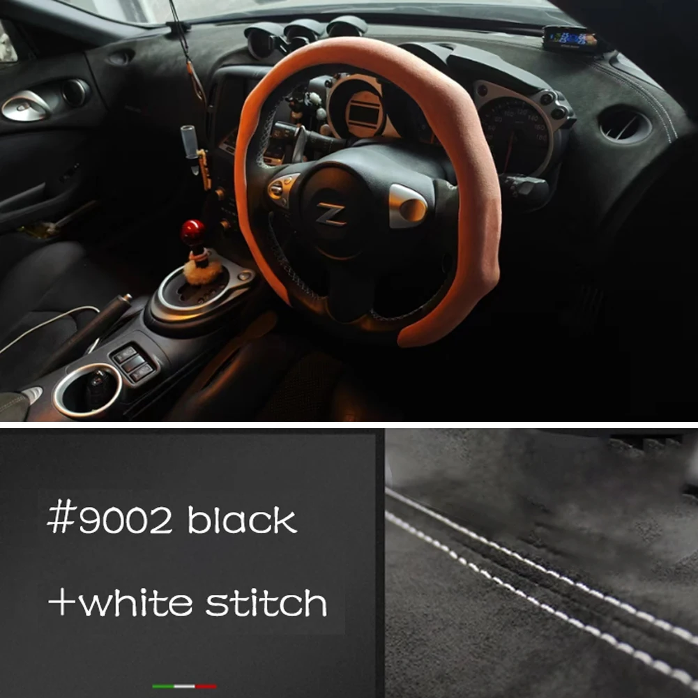 Custom Car Dashboard Cover Wrap in Alcan tara for Nissan 370Z Mat Shade Cushion Pad Carpets Accessories