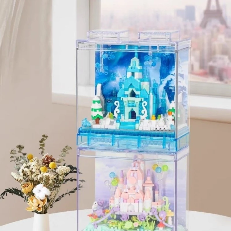 

Girls Dreamy Ice Castle Building Blocks Set Puzzle Toy As A Wonderful Birthday Present
