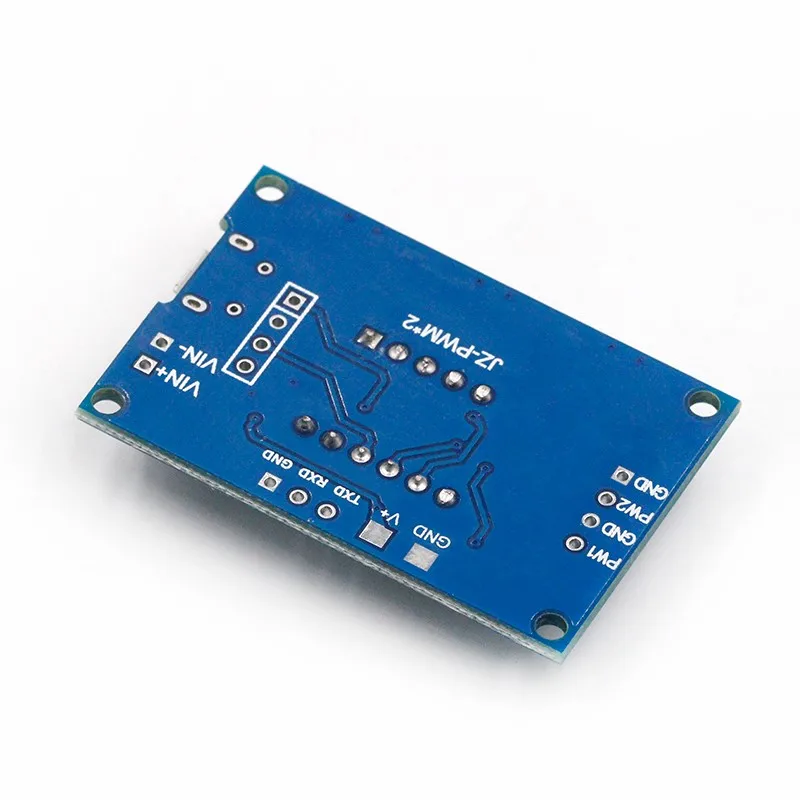 DC 5-30V Micro USB 5V Power Independent PWM Generator 2 Channel Dual Way Digital LED Duty Cycle Pulse Frequency Board Module