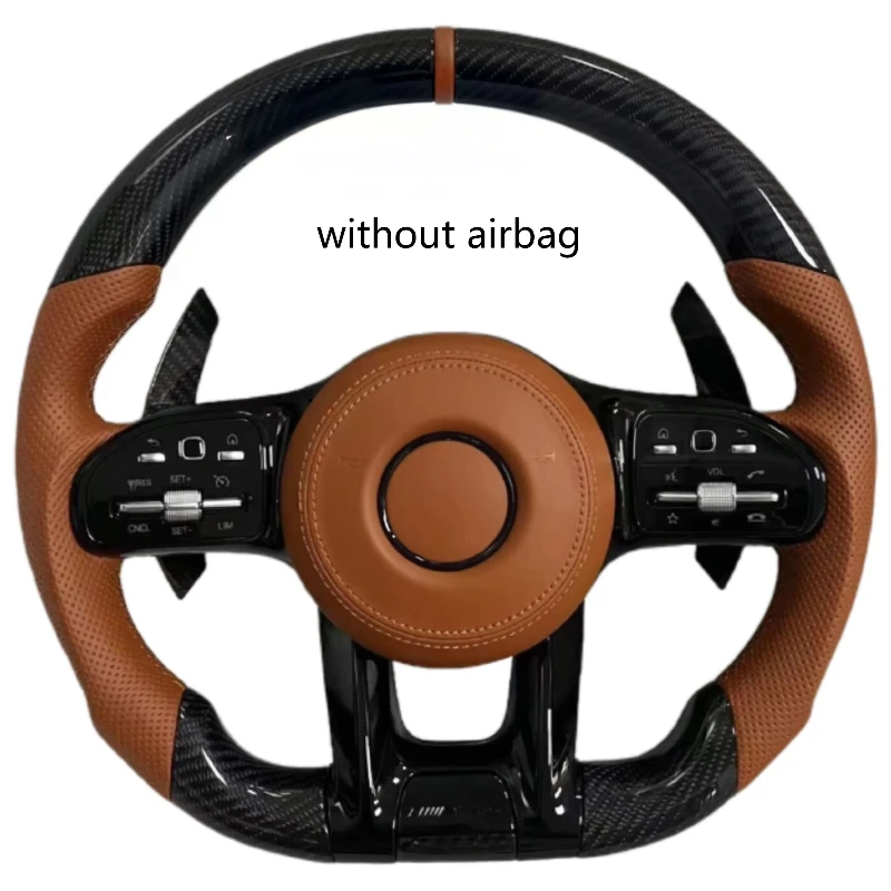 

Подходит для рулевого колеса из углеродного волокна с кожаной отделкой.