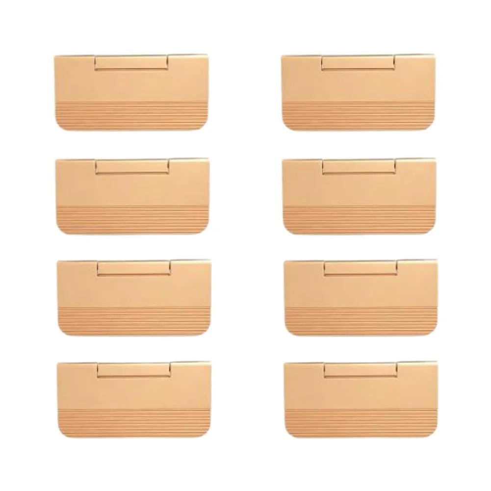 Inset Concealed Cabinet Pull Recessed Flip Handle For Wardrobe Sliding Door, Flush Mount Aluminum Alloy Hardware
