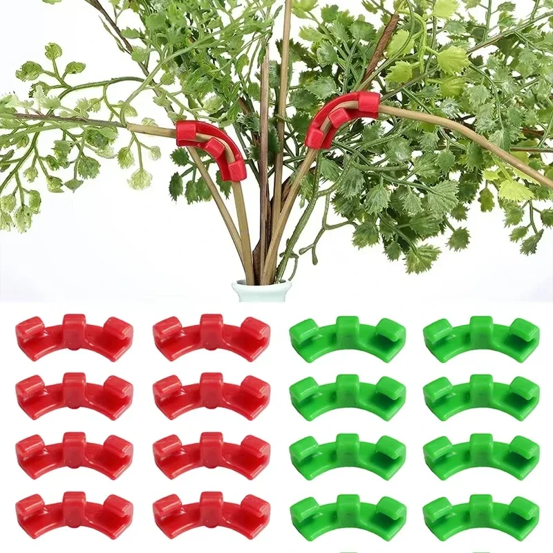 Plant Growth Manipulation Tutors 10‑20pc90 Degree Plant Benders Bending Twig Clamps Branche Clips Trainer For Plants Accessories