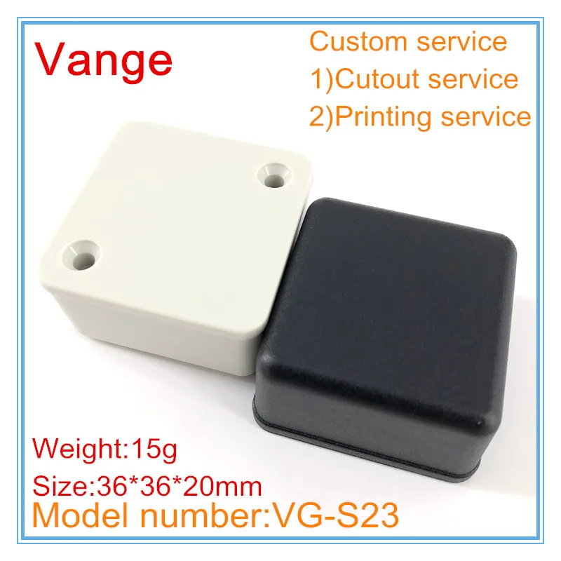 Vange PCB project box 36*36*20mm ABS plastic junction box diy enclosure