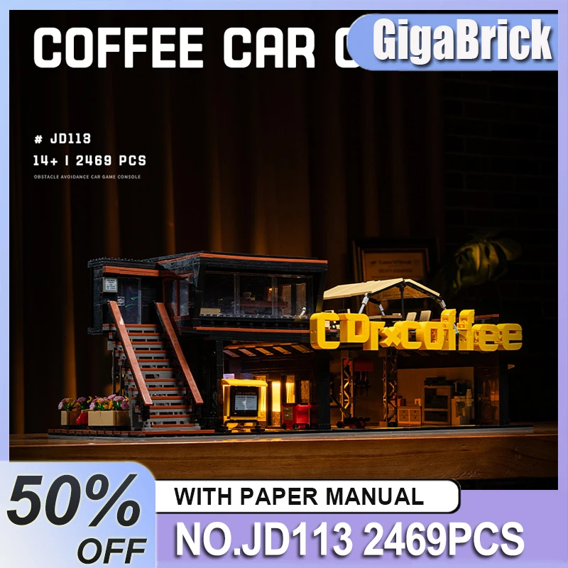 

Новый JD113 MOC City авторемонтный магазин строительные блоки модель кофейня кирпичи строительство DIY игрушка для детей подарочный набор на день рождения