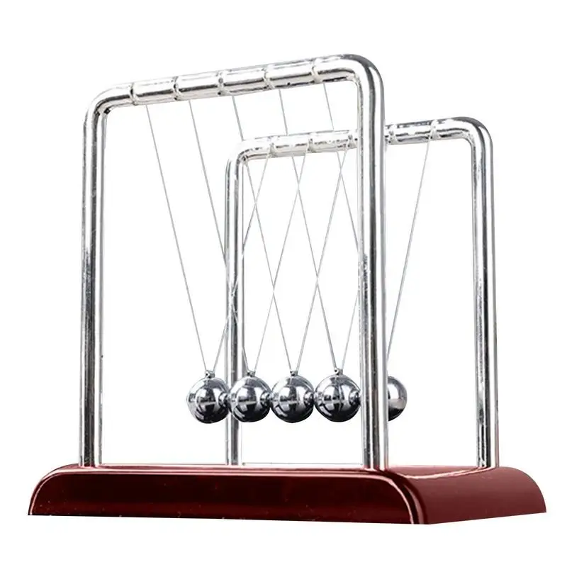 Newton's Cradle Desk Table Decor Metal Pendulum Ball Steel Balance Ball Newton Ball Physics Science Pendulum