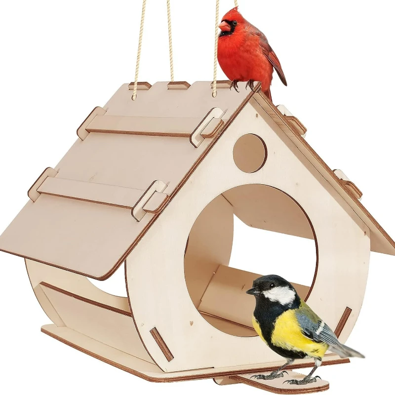 

Wooden bird house Parrot swing Bird feeder Bird's nest Bird house Wooden bird's nest
