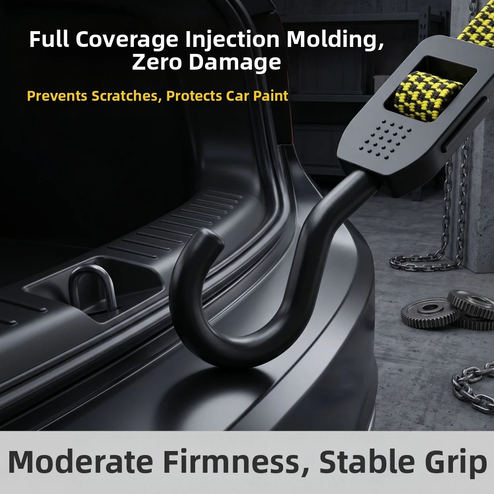 Adjustable Length Cargo Tie Down Straps Thickened Design Rubber Hooks Elastic Luggage Straps Flat Wide Design High Elasticity