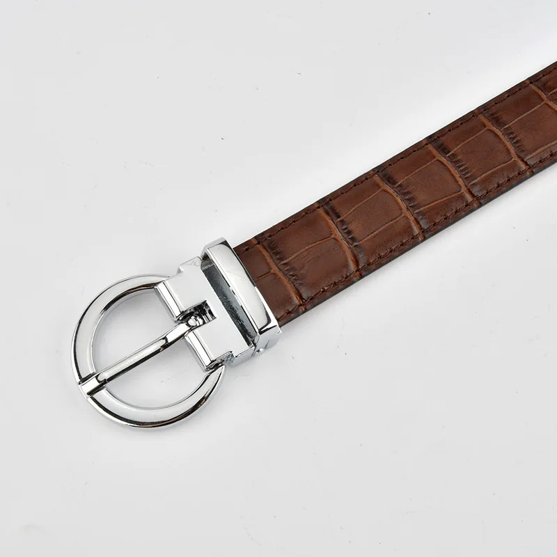 本革クロコダイル柄レトロファッションレディースピンバックルベルト多用途トレンドカジュアルジーンズ牛革ベルト