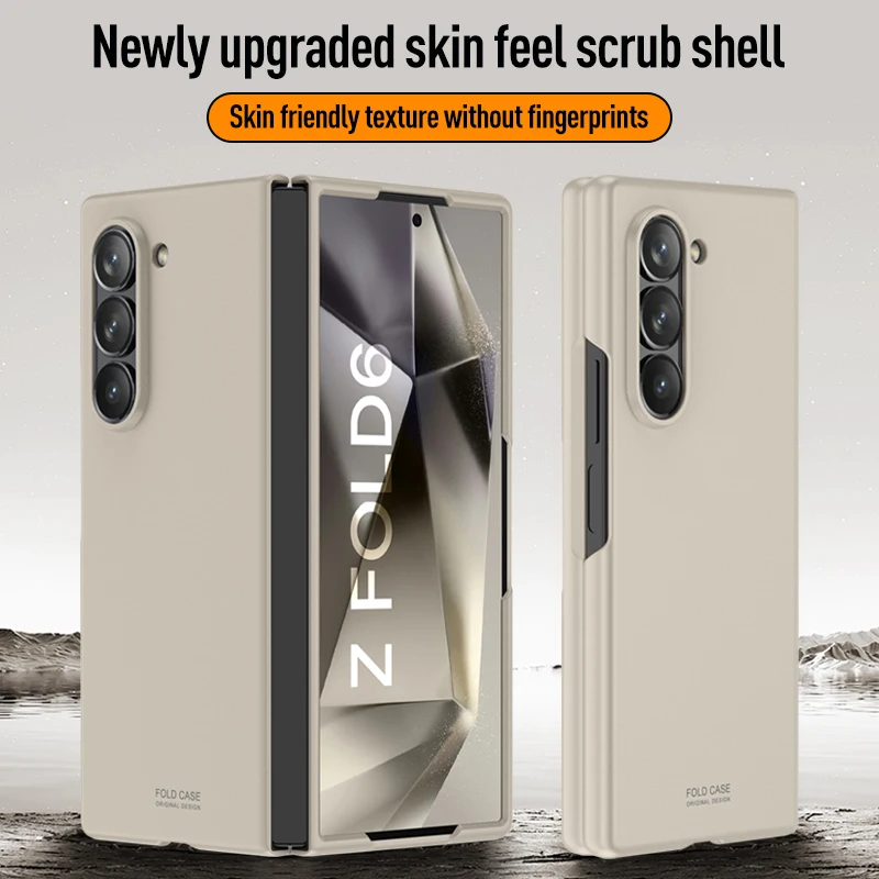 For Samsung Galaxy Z Fold 6 ZFold6 Case Ultra-thin Matte Skin-Friendly Shockproof Protection Hard Back Cover Accessories Funda