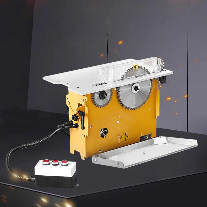 WT20 Sub-Saw With Dust Collection 1200W Dust Extractor Pre-Scoring Function Chip-Free Cutting Sliding Table Saw