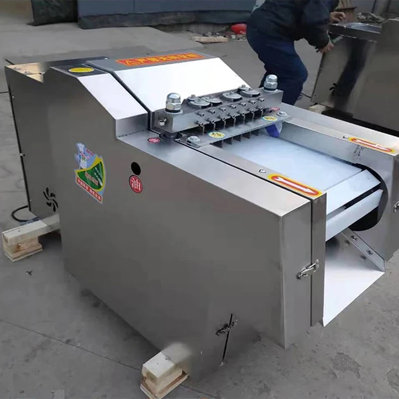 Image of Elektrische Gefrierfleisch-Schneidemaschine Hähnchen-Schneidemaschine Fisch-Würfelschneider Rindfleisch-Würfelschneidemaschine