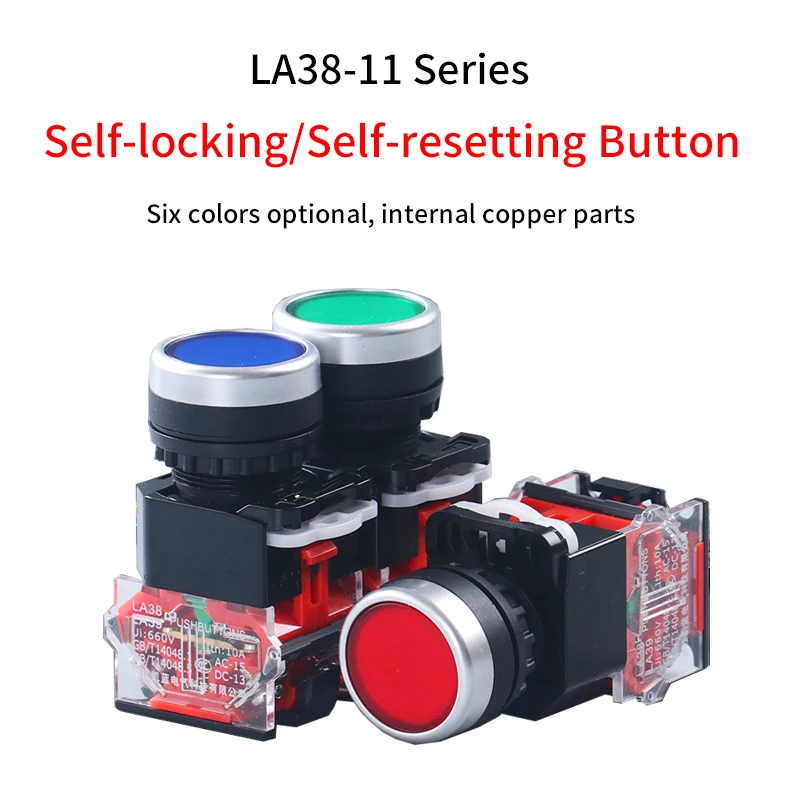 1Pcs 22Mm 1NO1NC Pl…