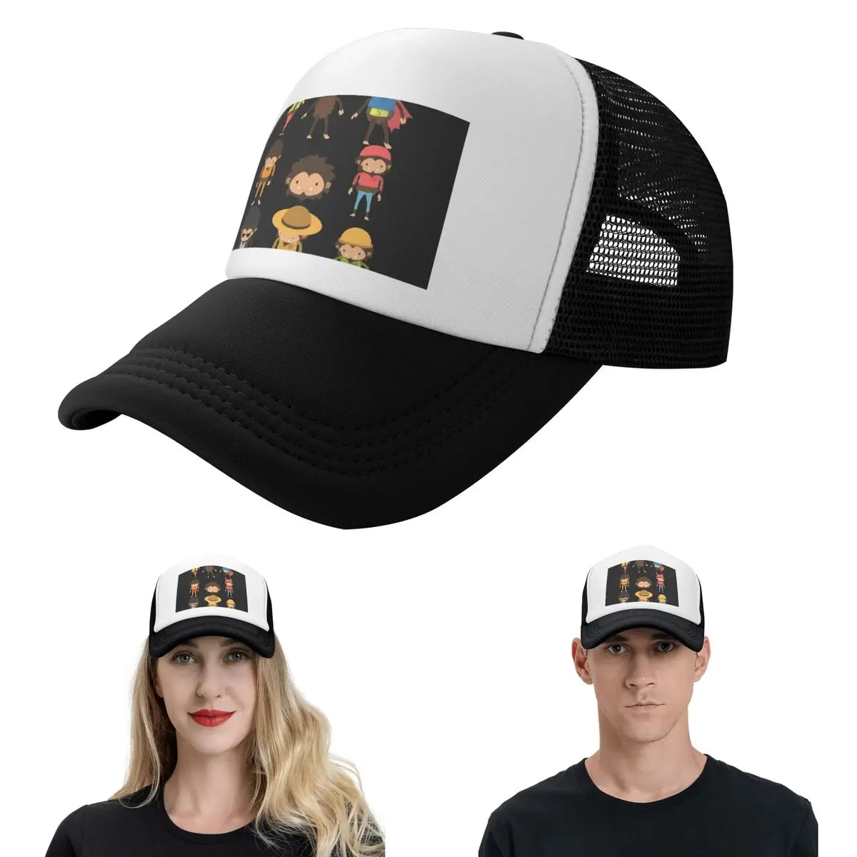 Sneaky Sasquatch Poster Cap Fashion Mesh Baseball Caps Adjustable Hat Hip Hop Summer Unisex Baseball Hats
