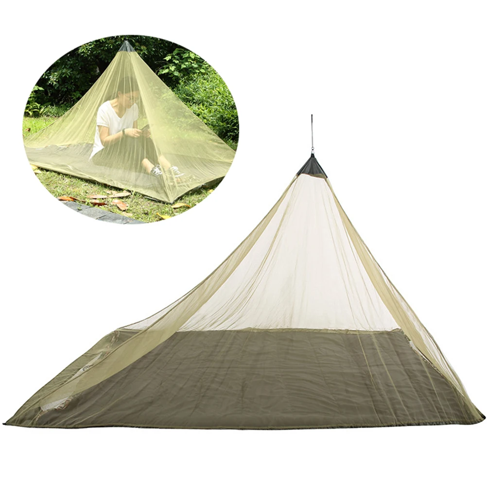 

Black Portable Triangle Mosquito Net Tent for Camping Fishing Hiking Garden Ideal for Traveling Camping Nets Outdoor Tent